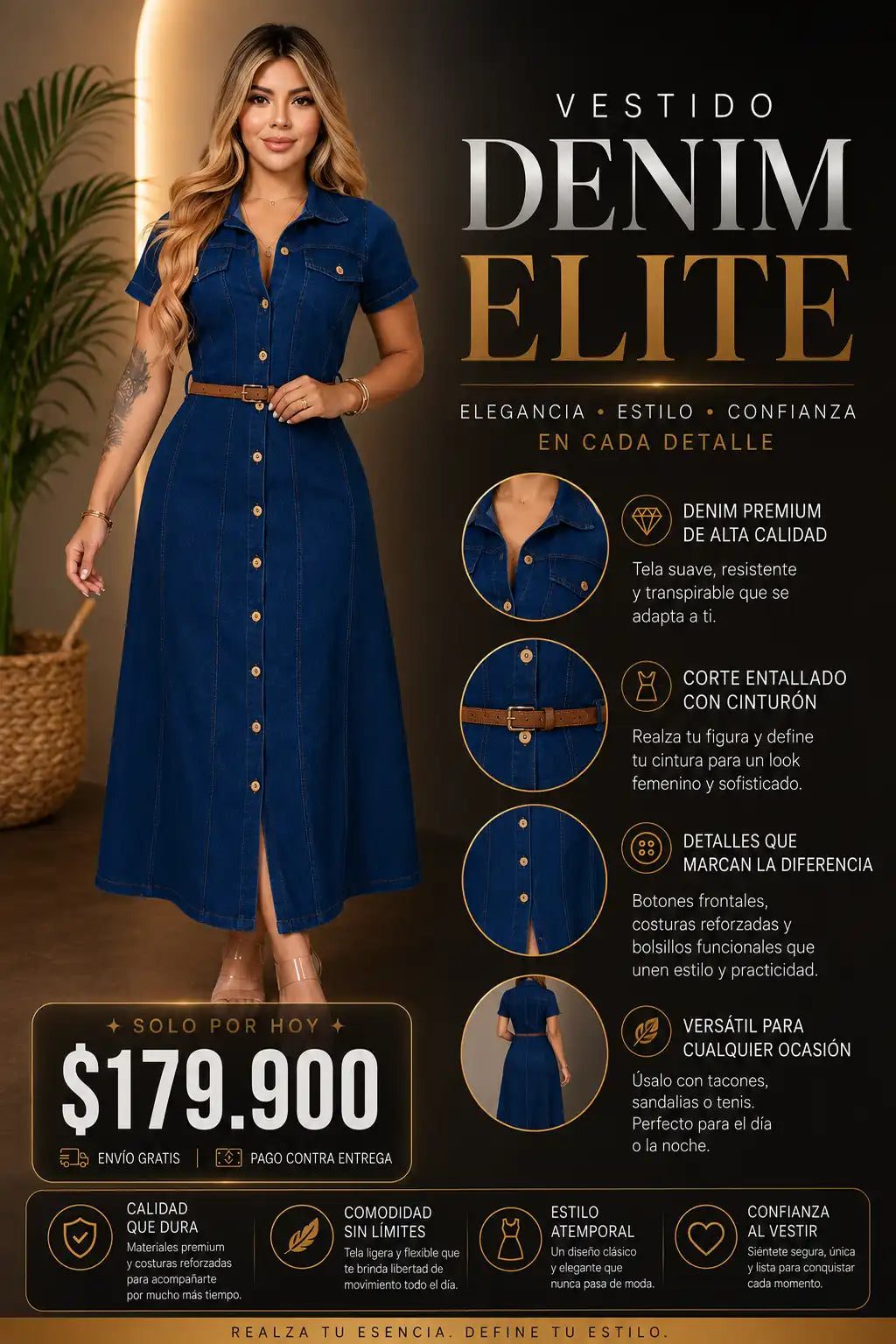 VESTIDO DENIM ELITE