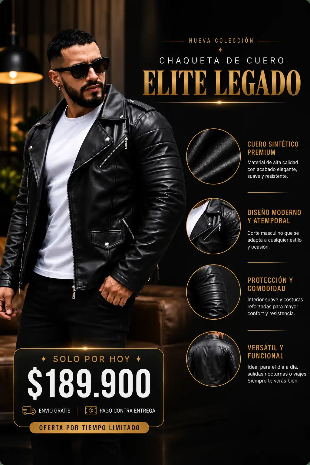 CHAQUETA CUERO ELITE LEGADO