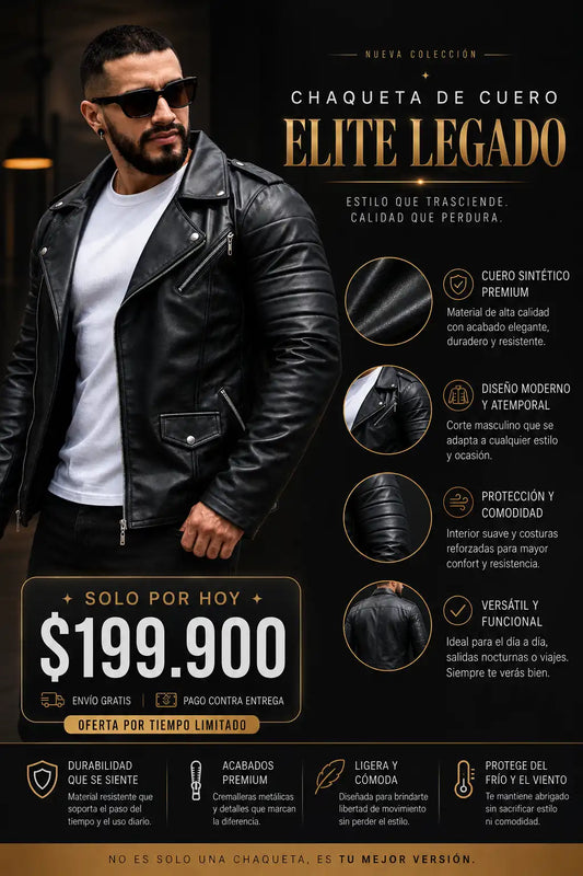 CHAQUETA CUERO ELITE LEGADO